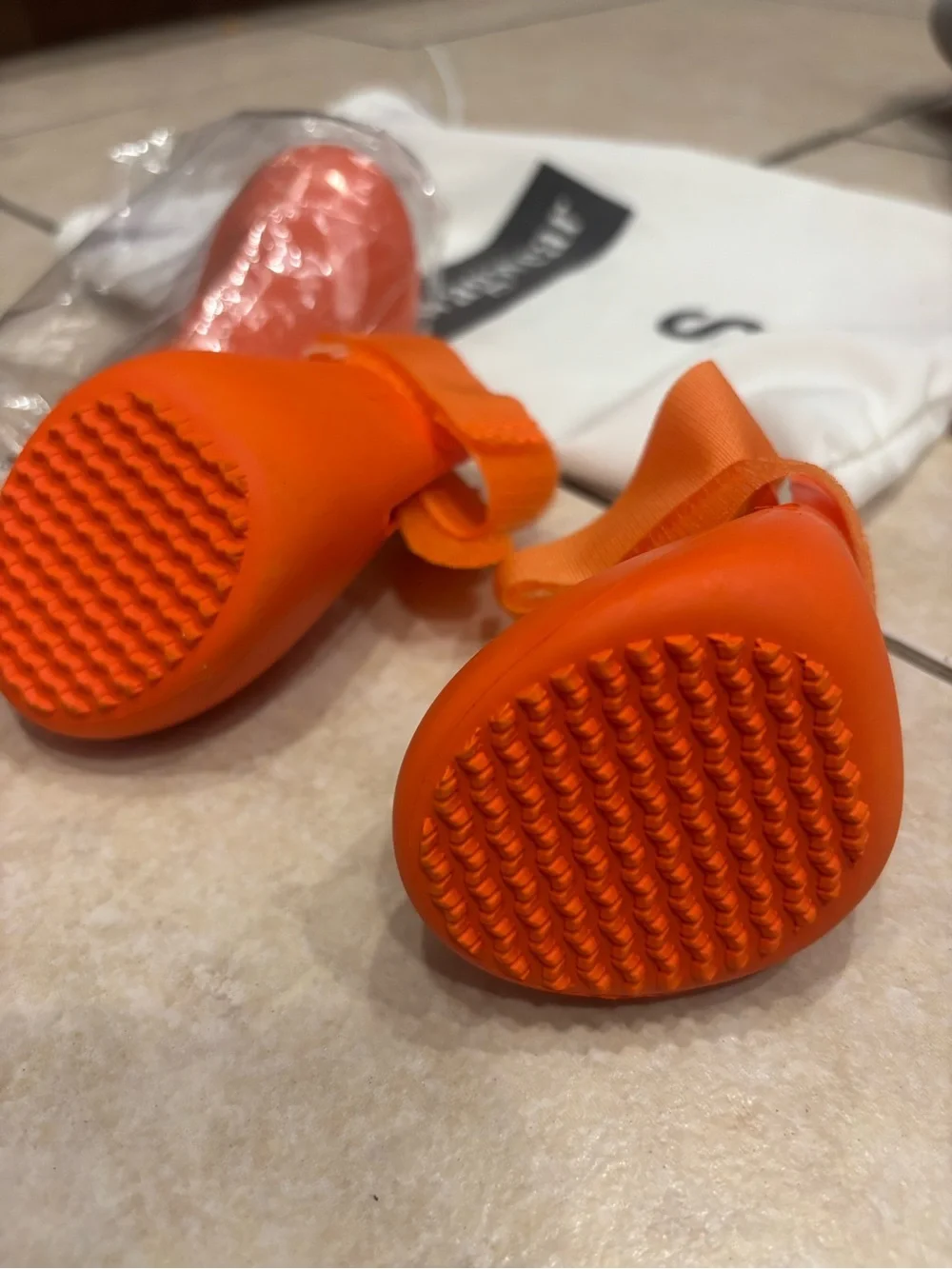 Wagwear Orange Waterproof Dog Boots - Small